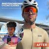 KAPVOE Photochromic Cycling Glasses MTB Clear Mountain Bike Transition Bicycle Sunglasses for Men Women - K9022 view 2