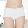 Ladies Ice Silk Comfort Underwear Ice Silk Plus Size Panties Underwear for Women Bikini Pack Cotton White view 2