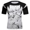 Red Plume Mens 3D Digital Printing Short Sleeve T-Shirt Outdoor Running Yoga Fitness Tight Shirt for Men(FF,L) view 1