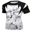 Red Plume Mens 3D Digital Printing Short Sleeve T-Shirt Outdoor Running Yoga Fitness Tight Shirt for Men(FF,L) view 2