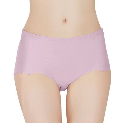 Ladies Ice Silk Comfort Underwear Ice Silk Plus Size Panties Underwear for Women Bikini Pack Cotton Pink