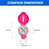2-Pack Lensatic Compasses Hiking Backpacking Orienteering Compass Navigation - Boy Scout Compass for Kids | Professional Field Compasses for Map Reading - Best Survival Gifts view 4