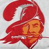 47 Men's Tampa Bay Buccaneers Heather Gray Historic Logo Gridiron Lace-Up Pullover Hoodie view 4