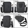Mini Cell Phone Shoulder Bag for Men, Classic Crazy Horse Leather Messenger Bag, Belt Bag with Adjustable Strap & Belt Loop view 2