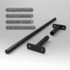 AHDFY Adjustable Chin Up Bar Doorway Wall Mounted Pull Up Bar, Heavy Duty Steel Indoor Pull Up Bar Strength Training Equipment for Home Gym Exercise Fitness, Max Load-Bearing 660lbs,47.2/55inch view 4