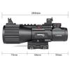 5X50mm Prism Scope GIII LS5X50 with Illuminated Red/Green/Blue Chevron Reticle (Chevron Reticle) view 4