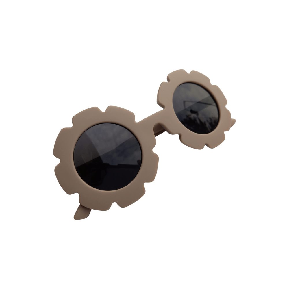 BLINKRITE Unisex Sunflower Sunglasses for Kids and Toddlers, Great for Birthday Parties, Outdoor Events, or Children's Gifts (Coffee)