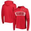 47 Men's Red Tampa Bay Buccaneers Field Franklin Hooded Long Sleeve T-Shirt view 1