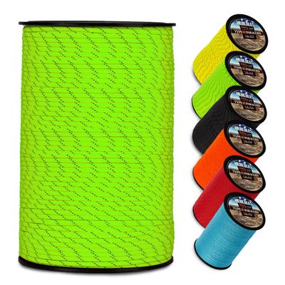 HERCULES Type III Paracord 550 Paracord Rope Parachute Cord, 1000' Reflective for Survival Rope, Survival Cord