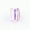 Balala 2g 6mm 8pcs Clear Pink Purple Blue Black Acrylic Glitter Double Flare Saddle Ear Gauges Plugs Expander view 4