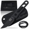 Holtzman's Gorilla Survival Scalpel Fixed Blade Utility Knife with D2 Sheath and Belt Clip (Black) - Ideal for EDC and Outdoor Activities view 1
