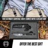 Holtzman's Gorilla Survival Scalpel Fixed Blade Utility Knife with D2 Sheath and Belt Clip (Black) - Ideal for EDC and Outdoor Activities view 2