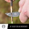 Holtzman's Gorilla Survival Scalpel Fixed Blade Utility Knife with D2 Sheath and Belt Clip (Grey) - Ideal for EDC and Outdoor Activities view 4