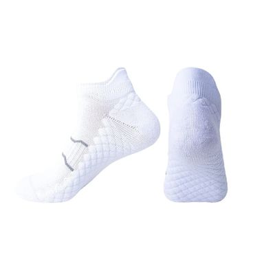 Drincoshow Towel Bottom Socks Couple Professional Socks for Running Sport Socks Athletic Socks (M(34-39),White)