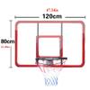 Basketball Rim Indoor Outdoor Wall Mounted Basketball Hoop, Diameter 45cm/17.7in Solid Basket, Adult Teen Dunk Game Equipment view 2