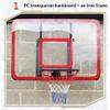 Basketball Rim Indoor Outdoor Wall Mounted Basketball Hoop, Diameter 45cm/17.7in Solid Basket, Adult Teen Dunk Game Equipment view 3