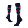 Drincoshow Sports Compression Socks Athletic Socks Stretch Socks Stockings Compression Stockings (L/XL,Blue diamond shape) view 1