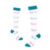 Drincoshow Sports Compression Socks Athletic Socks Stretch Socks Stockings Compression Stockings (S/M,White ECG) view 1