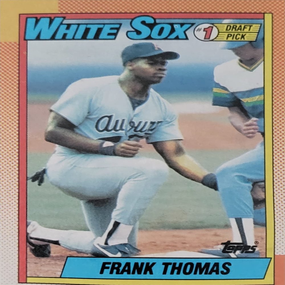 #414 Frank Thomas 1990 Topps Rookie Baseball Card