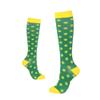 Drincoshow Sports Compression Socks Athletic Socks Stretch Socks Stockings Compression Stockings (L/XL,Green dots) view 1