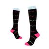Drincoshow Sports Compression Socks Athletic Socks Stretch Socks Stockings Compression Stockings (L/XL,Black ECG) view 1