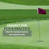 AGAS Plum Golf Flags Mini with Tube Insert 14x20 inch- Heavy Duty 200D Nylon - 14 inch long x 7/8 inch dia Rotating No Furl Pvc Tube - Double Sewn Edges - Waterproof Putting Green Flags Mini Pin Flags For Yard - Golf Flag for Driving Range Backyard view 2