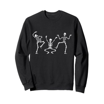 Dancing skeleton Dance Scary Halloween Men Women Boys Girl Sweatshirt