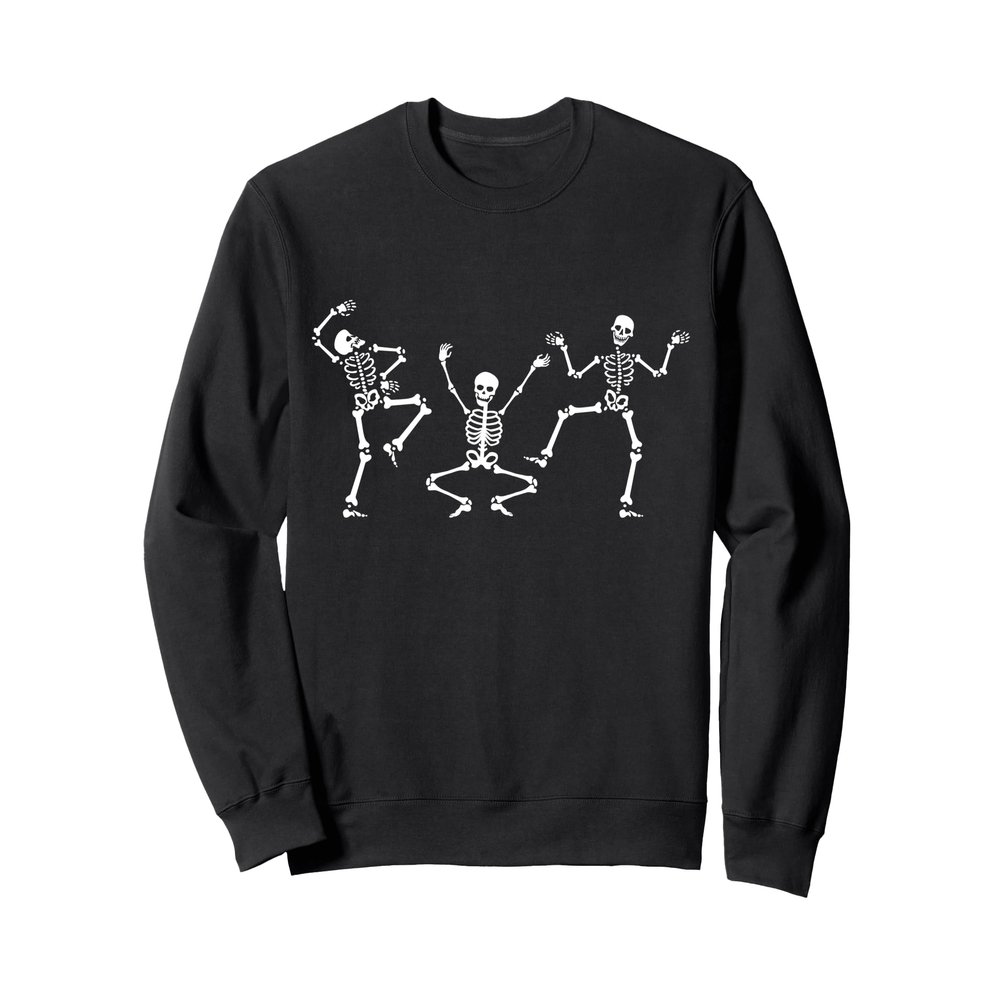 Dancing skeleton Dance Scary Halloween Men Women Boys Girl Sweatshirt