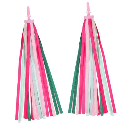 BESPORTBLE Bike Accessories Bike Streamer Handlebar Streamer 1Pair (Pink)