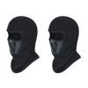 2pcs Outdoor Sports Face Mask Ski Hat Polar Fleece Windproof Cover for Climbing Skiing Cycling Black view 1