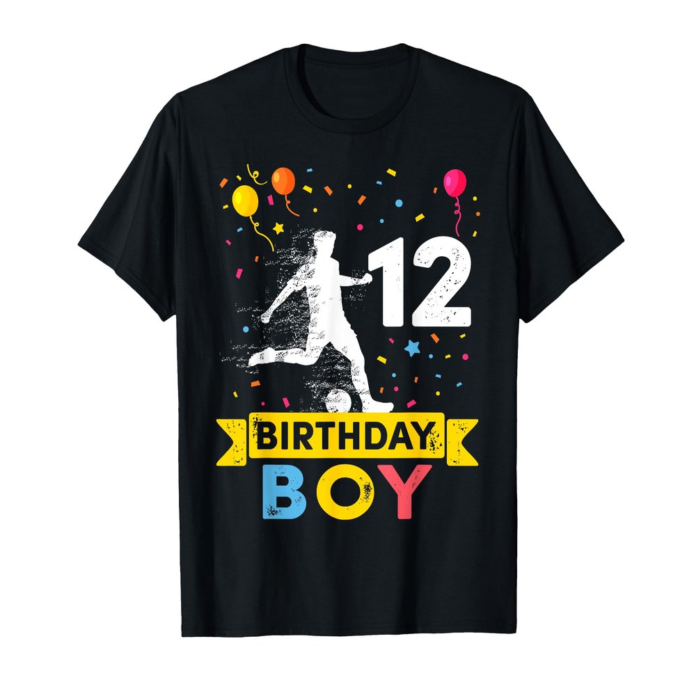 12 Year Old Birthday Boy Soccer 12th Birthday Boy T-Shirt