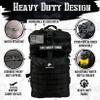 AMERICANPHOENIX 45L Elite Tactical Backpack | 3X Stronger Work & Military Backpack | Water Resistant and Heavy Duty | 3 Day MOLLE Bug Out Bag (Carbon Black) view 3