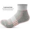 Gonii Ankle Socks Womens Athletic Thick Cushioned Running Hiking Crew Socks 5-Pairs (Grey) view 3