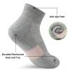 Gonii Ankle Socks Womens Athletic Thick Cushioned Running Hiking Crew Socks 5-Pairs (Grey) view 4
