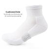 Gonii Ankle Socks Womens Athletic Thick Cushioned Running Hiking Crew Socks 5-Pairs (White) view 3