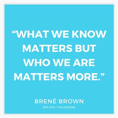 1 | 191109 | Brene Brown Quotes| Blue | Sticker Bumper Sticker Vinyl Decal 5"