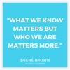 1 | 191109 | Brene Brown Quotes| Blue | Sticker Bumper Sticker Vinyl Decal 5" view 1