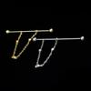 3pcs Head Chain Tie Decor Shirts Clip with Collar: Men Golden Bar Balls Cravat Round Ball Wedding Collar Clips Pin Brooch Necktie Business Brass Neckties for Shirt view 3