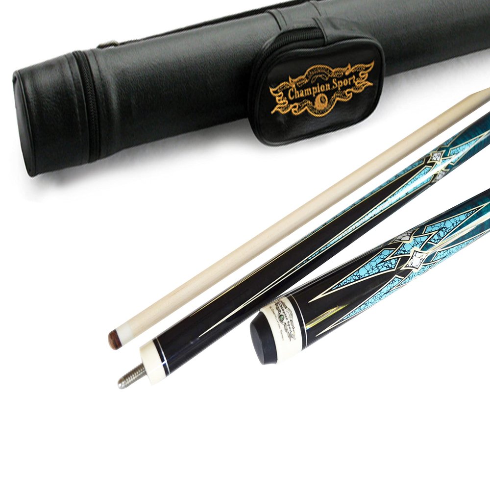 2022 Champion Constellation Series Pool cue-,56 inches, 57 inches, 60 inches, 11.75, 12.5mm, 12.75mm, or 13mm, White case or Black Case (CN-2 Pool cue 56 inches Long 19oz, Black Case)