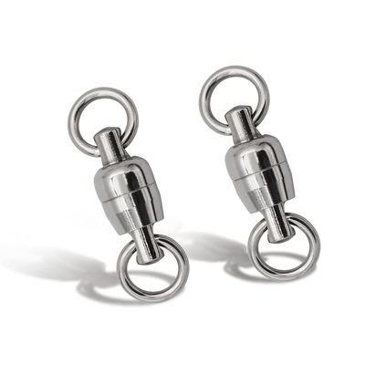 BLUEWING Fishing Stainless Steel Ball Bearing Swivels Saltwater Tackles with High Strength Welded Rings Fish Swivels Snaps 10pcs 551lbs