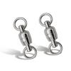 BLUEWING Fishing Stainless Steel Ball Bearing Swivels Saltwater Tackles with High Strength Welded Rings Fish Swivels Snaps 10pcs 551lbs view 1