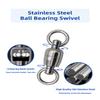 BLUEWING Fishing Stainless Steel Ball Bearing Swivels Saltwater Tackles with High Strength Welded Rings Fish Swivels Snaps 10pcs 551lbs view 3
