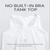 CRZ YOGA Women's Butterluxe Yoga Workout Tank Tops Racerback Sleeveless Camisole Athletic Gym Shirts White Medium view 3