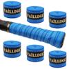 Vailldge Tennis Racket Grip Tape - Pattern Dots Grip Tape Absorbs Sweat Tennis Grip Anti Slip Overgrip for Tennis Racquet Squash Racket Badminton Baseball Bat Pingpong Paddle(6 Pack-Blue) view 1