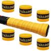 Vailldge Tennis Racket Grip Tape - Pattern Dots Grip Tape Absorbs Sweat Tennis Grip Anti Slip Overgrip for Tennis Racquet Squash Racket Badminton Baseball Bat Pingpong Paddle (Yellow 6pack) view 1