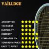 Vailldge Tennis Racket Grip Tape - Pattern Dots Grip Tape Absorbs Sweat Tennis Grip Anti Slip Overgrip for Tennis Racquet Squash Racket Badminton Baseball Bat Pingpong Paddle (Yellow 6pack) view 4