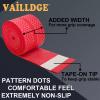Vailldge Tennis Racket Grip Tape - Pattern Dots Grip Tape Absorbs Sweat Tennis Grip Anti Slip Overgrip for Tennis Racquet Squash Racket Badminton Baseball Bat Pingpong Paddle (Red 6pack) view 2