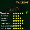 Vailldge Tennis Racket Grip Tape - Pattern Dots Grip Tape Absorbs Sweat Tennis Grip Anti Slip Overgrip for Tennis Racquet Squash Racket Badminton Baseball Bat Pingpong Paddle (Red 6pack) view 4