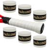 Vailldge Tennis Racket Grip Tape - Pattern Dots Grip Tape Absorbs Sweat Tennis Grip Anti Slip Overgrip for Tennis Racquet Squash Racket Badminton Baseball Bat Pingpong Paddle (White 6pack) view 1