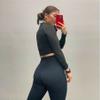 Aoxjox High Waisted Workout Leggings for Women Trinity Yoga Pants 26.5" (Black, 3X-Large) view 2